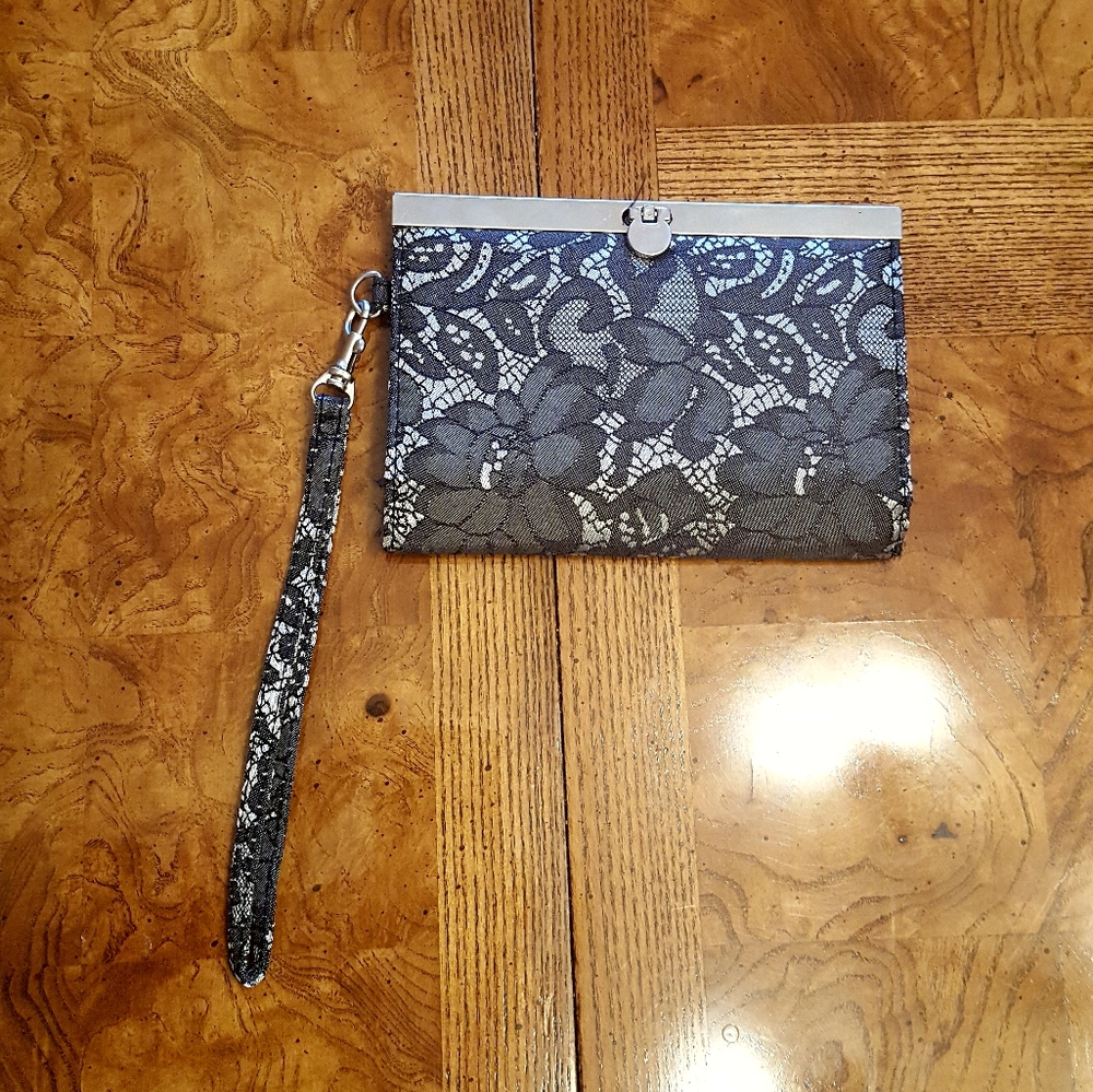 Floral Gray Clutch